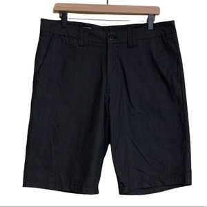 O’neill Black and Grey Delta Plaid Chino Shorts